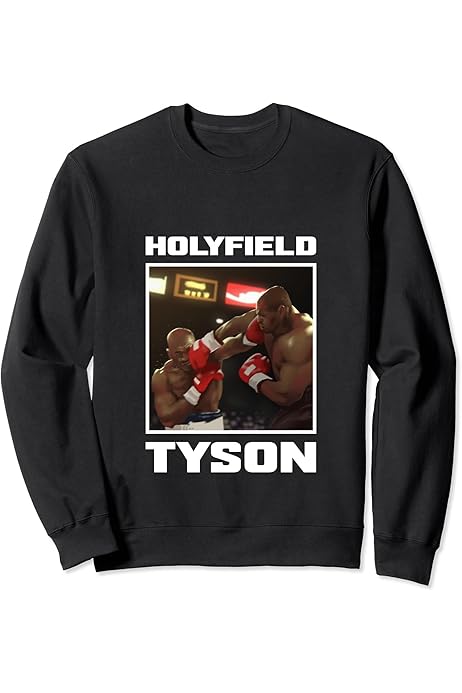 Amazon | ホリフィールド vs タイソン - ボクシング - ダーク Tシャツ  