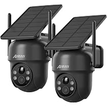 ANRAN ソーラー 対応防犯カメラ　2個セット Amazon.co.jp: 【2カメラセット】ANRAN 屋外防犯カメラ ソーラー式