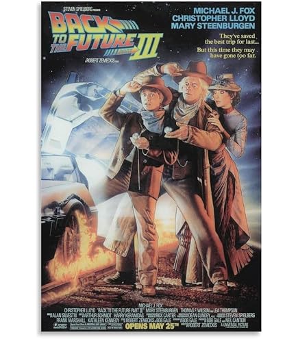 バックトゥザフューチャー3☆劇場版B2 映画ポスター ☆マイケル・J