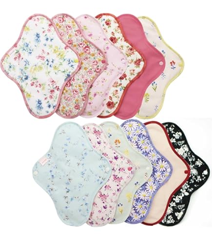 Be*cloth 布ナプキン 各２枚　ピンク水玉・紫チェック Amazon | 【日本製】布ナプキン 夜用 水玉ピンク 冷えからまもる
