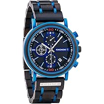 Amazon | 腕時計メンズ 木製腕時計 男性用腕時計 クロノグラフ