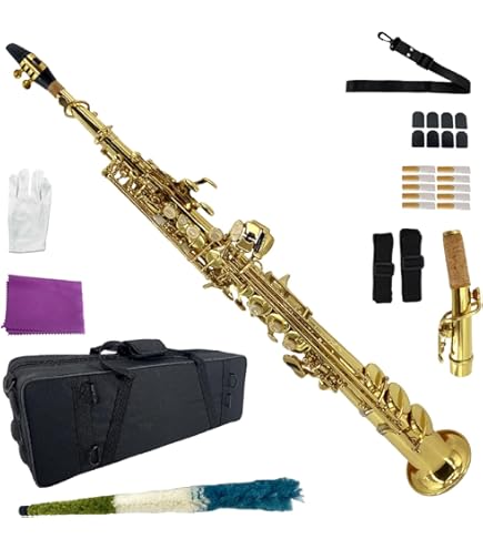 Amazon | Btuty ソプラノサックス レッドブロンズ Bb ソプラノサックス