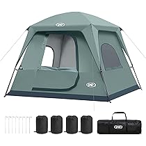 Amazon.co.jp: UNP キャンプテント 4人用 ドームテント ツーリング