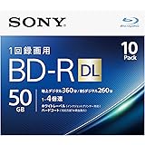 ソニー ブルーレイディスク BD-R DL 50GB (1枚あたり地デジ約6時間) 1回録画用 10枚入り 4倍速ダビング対応 ケース付属 10BNR2VJPS4