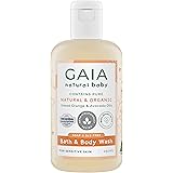 GAIA Natural Baby Bath & Body Wash | Certified Natural | Ideal for Newborns | Sensitive Skin formula | organic Avocado Oil | 