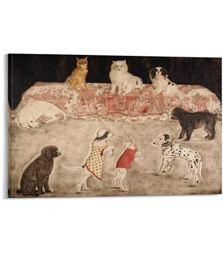 Amazon.co.jp: 藤田嗣治 レオナール・フジタ パリの屋根の前の少女と猫