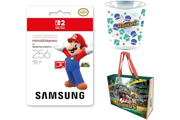 【セット販売・単品購入不可】【任天堂ライセンス商品】Samsung microSD Express Card 256GB for Nintendo Switch 2(サムスン マイクロSDエクスプレスカード 256GB) 【Amazon.co.jp限定】特典 クリアタンブラー＆ファスナー付きショッピングバッグ 同梱
