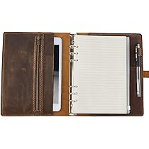 Amazon.co.jp: システム手帳 手帳カバー 革 A5 6穴 2025年 リング