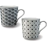 アワサカ komon マグカップペア 7-1968 ホワイト 9×20×10cm