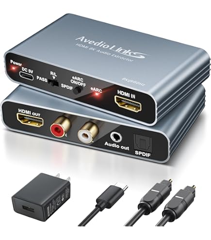 Amazon | BUNGPUNG 8K@60Hz HDMI ARC/eARC 音声分離器 オーディオ