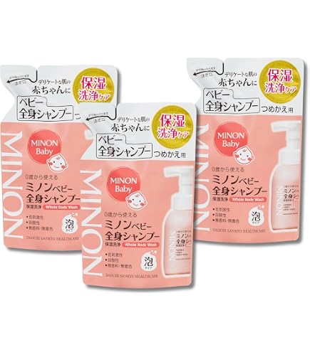 Amazon.co.jp: MINON(ミノン) ベビー全身シャンプー 泡タイプ 350mL