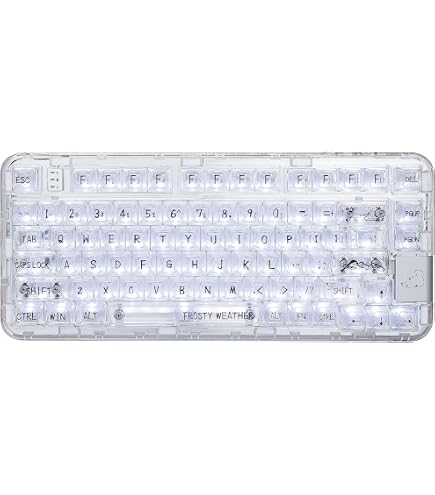 Amazon | CoolKiller CK68 透明ホットスワップキーボード OLED