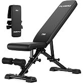 FED FITNESS トレーニングベンチ【耐荷重360kg・ワンタッチ角度調節】インクラインベンチ・デクラインベンチ・フラットベンチ 3WAY可変式 全身対応 90°〜-30°角度調整可能 スプリングロック式 76cmロング背もたれ 筋トレ ダンベ
