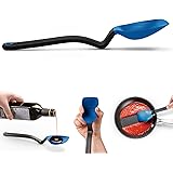 Dreamfarm 11" Supoon | Sit-Up Silicone Scraping Cooking Spoon | with Measuring Lines up to Perfect 15ml 1 Tablespoon | Safe f