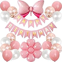 フラワー 誕生日 ガーランド コンフェッティ バルーン 誕生日 飾り付け コンフェッティ バルーン （Happy Birthday