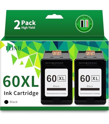 Amazon.co.jp: 60XLインクカートリッジ交換用 HP 60ブラックインク