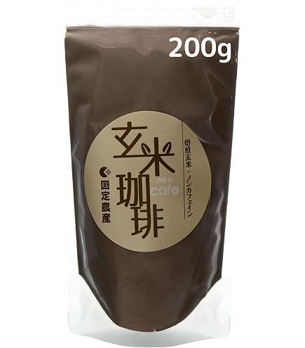 Amazon.co.jp: 国定農産 玄米珈琲 100g ノンカフェイン 国産 焙煎玄米