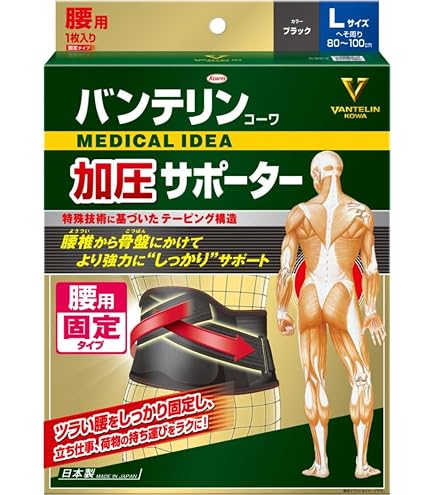 Amazon | ユタカメイク メディカガード 腰用 サポーター MG-07 L