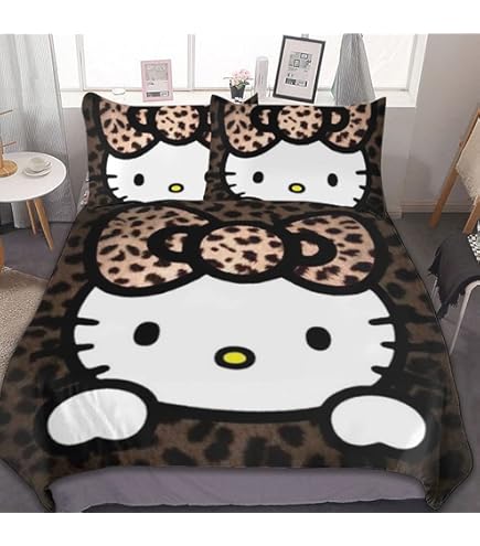 Amazon｜花柄 ハローキティ 布団カバー 3点セット シングル