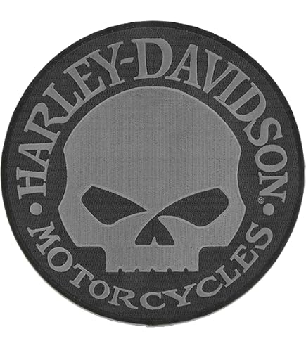 Amazon.co.jp: ハーレーダビッドソン 4インチ Willie G Skull 反射刺繍