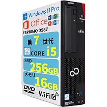 Amazon.co.jp: 【整備済み品】 FUJITSU デスクトップパソコン D587/WIN