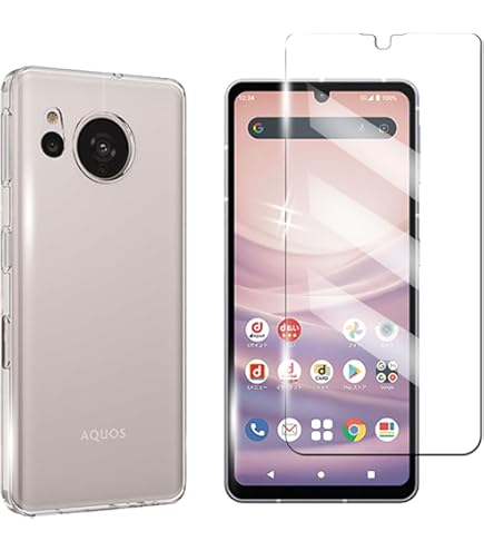 Amazon.co.jp: 対応 AQUOS sense7 plus 用の ケース + ガラスフィルム