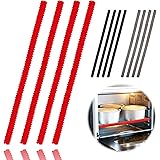 Oven Rack Guards - 4 Pack Heat Resistant Silicone Oven Rack Shields 14 inches Long Oven Rack Edge Protector Cover, Protect Ag
