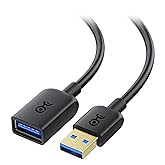 Cable Matters Short USB to USB Extension Cable (USB 3.0 Extension Cable) in Black 0.9 m Compatible with Webcam, Gamepad, USB 