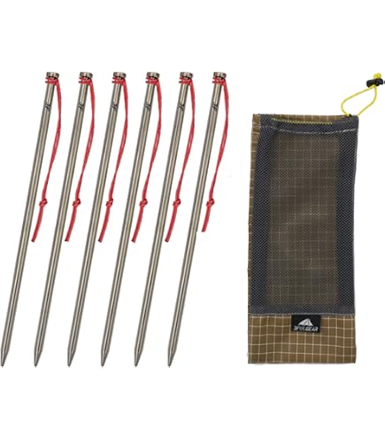 MSRブリザードステーク　ペグ8本セット Amazon | MSR ( エムエスアール ) Blizzard Stake Kit ブリザード