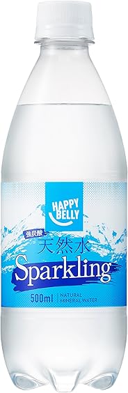 [Amazonブランド]Happy Belly 強炭酸水 プレーン 500ml×24本