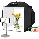PULUZ撮影ボックス16"/40cmポータブル折りたたみ式スタジオソフトボックス撮影キット、高さCRI480 LEDライト＆4色背景 簡易スタジオ 簡単な組み立て/便利な保管 製品写真用