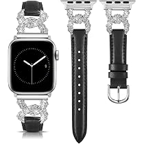 Apple Watch アップルウォッチ　バンド Amazon.co.jp: コンパチブル Apple Watch バンド 本革 キラキラC型 42