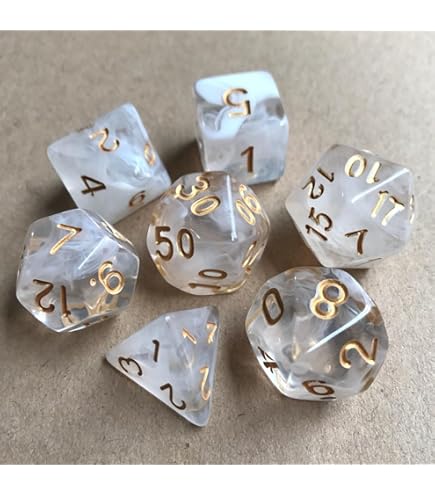 Amazon | ライトパープル – 7 Unusual奇数Numbered Dice Set