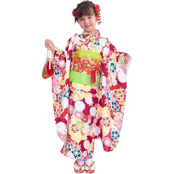 Amazon | 七五三着物 7歳 女の子 金襴の結び帯(大寸)と箱セコペア