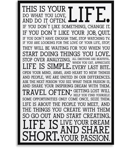 Amazon.co.jp: Holstee Manifesto ポスター - オリジナル This is Your