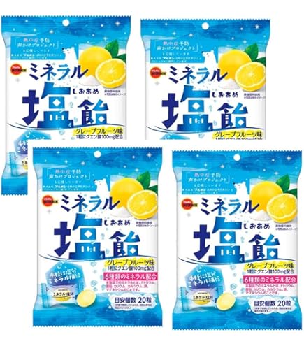 Amazon.co.jp: ブルボン ミネラル塩飴 94g×4袋 : 食品・飲料・お酒