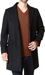 JIGGYS SHOP ステンカラーコート メンズ チェスターコート ロングコート ビジネス 厚手 秋冬 アウター ジャケット