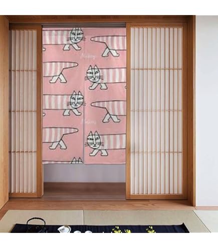 Amazon｜リサラーソン のれん 目隠し 暖簾 部屋間仕切り 廊下 隙間風