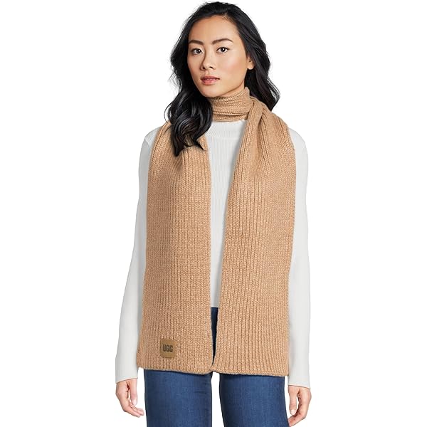 最終値下げ✤UGG キャメル　チャンキーリブニットスカー フマフラー UGG（アグ） マフラー レディース ブランド 101106 チャンキー