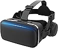 【Reira VRゴーグル】 VRヘッドセット VRヘッドマウントディスプレイ 高音質ヘッドホン付き ピント調節可 4.7～6.5インチスマホ対応 近視/遠視適用 本体操作可 受話でき 眼鏡対応 ios& android 対応 日本語説明書付