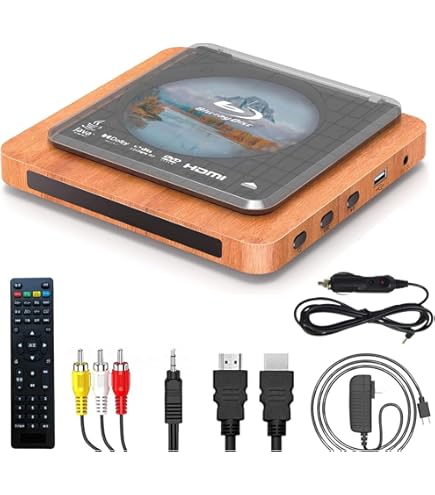 Amazon | ポータブルブルーレイプレーヤー DVDプレーヤー 1080P Blu
