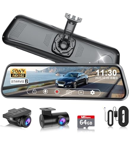 Amazon.co.jp: 【公式】PORMIDOAUTOミラー型ドライブレコーダー PRD81C