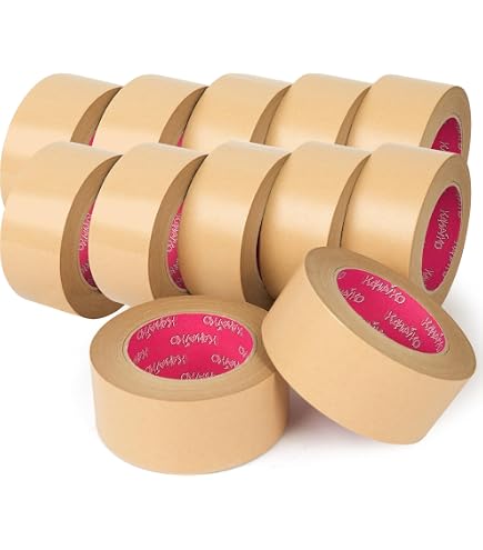 ②業務用クラフトテープ 【菊水】白 50mm×500M 1ケース(5巻入) 菊水