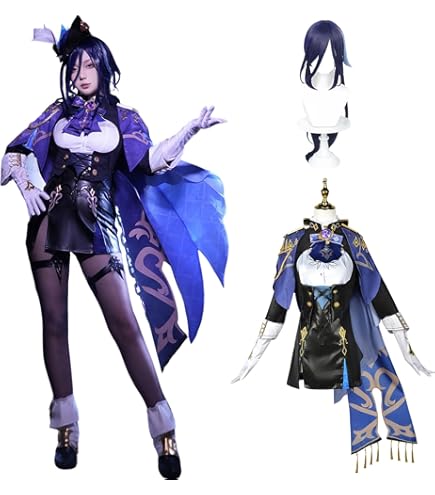 Amazon.co.jp: 原神 チャスカ コスプレ衣装 豪華版 戦闘服 帽子付き