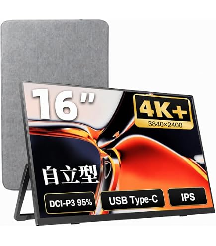 Amazon.co.jp: cocopar ポータブルモニター 15.6インチ 4K UHD 60HZ