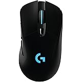 Logitech G703 Lightspeed Gaming Mouse with POWERPLAY Wireless Charging Compatibility, Black [並行輸入品]
