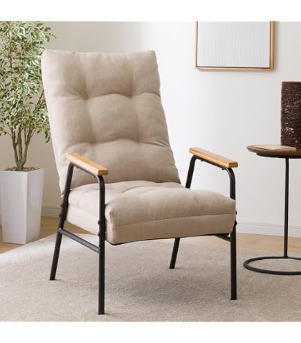 Amazon｜カインズ(CAINZ) 木製ふかふか高座椅子 グレー 幅57.5cm 奥行