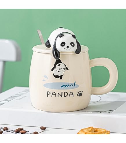 Amazon | パンダ グラス 二重壁ガラスカップ コップ パンダ グラス