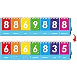 SpriteGru Freestanding Place Value Flip Chart, Double Side with Whole Numbers and Decimals, Educational Math Learning Tool to