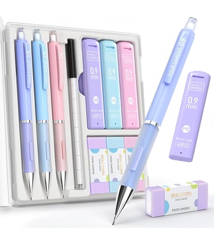 PRO-USE シャープペンシル 3本セット Amazon.co.jp: Nicpro パステルシャープペンシル3本セット 0.9